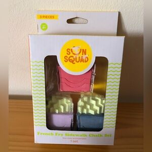 Sun Squad French Fry Sidewalk Chalk Set Warm Weather Fun Kids Outdoor Activities